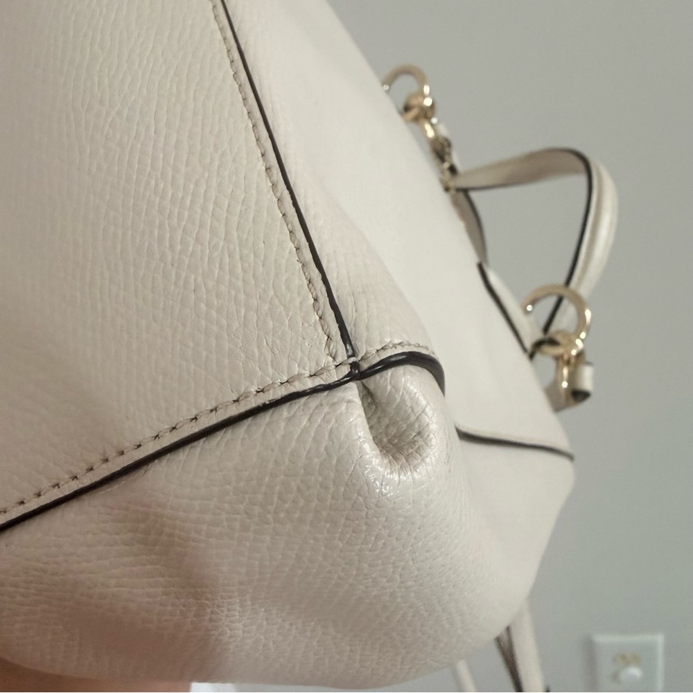 Coach Ivory Satchel with Crossbody Strap - Picture 16 of 16